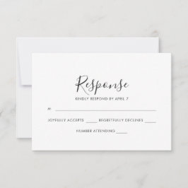 Cartão Rsvp De Casamento De Palms Graceful