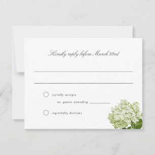 Cartão RSVP de Casamento do Grande Milênio da Hydr