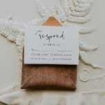 Cartão RSVP de Casamento Elegante Moderno<br><div class="desc">Este é um cartão de RSVP de casamento elegante moderno com layout minimalista. Todas as cores são editáveis. // Para designs correspondentes, procure "EMMA" na loja Sinceramente by Nicole Zazzle. * Se você gosta deste design, mas não o vê disponível para algo que você está procurando, por favor, entre em...</div>