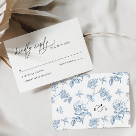 Cartão RSVP de Casamento Negro e Branco Minimalist