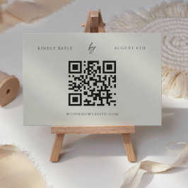 Cartão RSVP de Casamento Online de RSVP de Classe