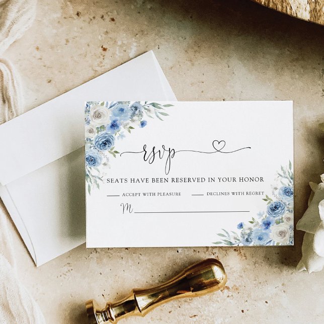 Cartão RSVP de Cerimônia de Casamento de Vitória D (Criador carregado)