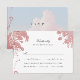 Cartão rsvp de Dreamy floral storybook