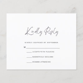 Cartão RSVP de Orçamento