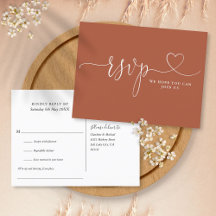 Cartão RSVP de Solicitação de Música de Script do 