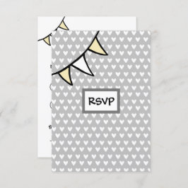 Cartão RSVP de Trator de Casamento de País Persona