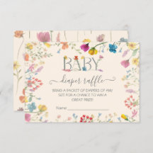 Delicado Fralda floral de flor selvagem Raffle