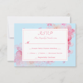 Cartão RSVP Delicate Watercolor Floral