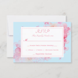 Cartão RSVP Delicate Watercolor Floral