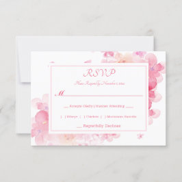 Cartão RSVP Delicate Watercolor Floral