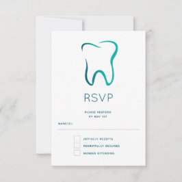Cartão RSVP Dentista dentária Imagem Médica