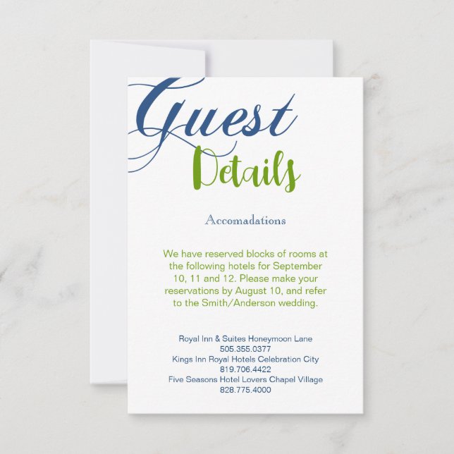 Cartão RSVP Detalhes da Calligrafia Corrin (Frente)