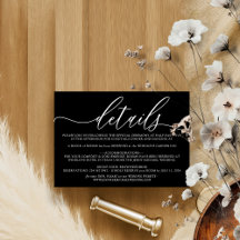 Detalhes de Hospedagem para Casamento Moderno Pret