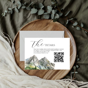 Cartão RSVP Detalhes do casamento da floresta rustic Woodland