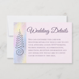 Cartão RSVP *~* Detalhes do Casamento de Pastel em Geometria S