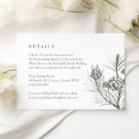 Detalhes do Casamento do Pine Verde Russo