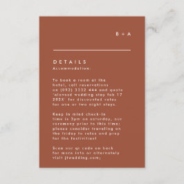 Cartão RSVP Detalhes Simples do Monograma Branco Preto