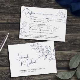 Cartão RSVP do evento de casamento da opção de far