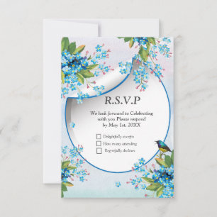 Cartão RSVP Dourado, Prata - Brass Moderno