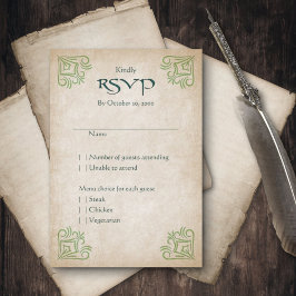 Cartão RSVP Dragon Gamer Fantasy