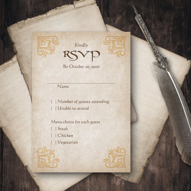 Cartão RSVP Dragon Gamer Fantasy (Criador carregado)