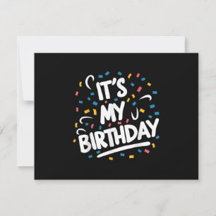 Cartão RSVP É o meu aniversário para rapazes Meninas Crianças