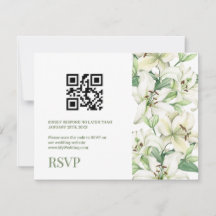 Elegância Flor de LILY Código QR