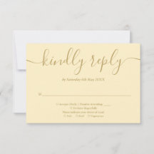Elegante Amarelo Botão-de-ouro E Script Dourado