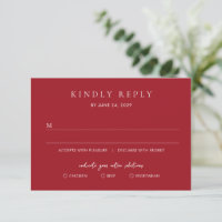 Elegante Casamento Moderno em Vermelho Rubi