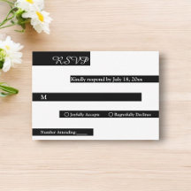 Elegante Casamento Moderno Preto e Branco