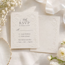 Elegante Estilo Floral Vintage Casamento com Relev