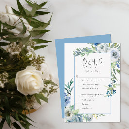 Cartão RSVP Elegante Jardim de Primavera Flor
