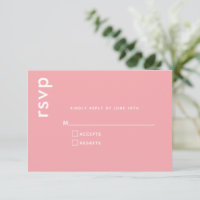 Elegante Minimalista Moderno De Casamento Rosa Res