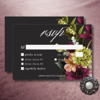Elegante Moody Burgundy e Janta Floral Rosa