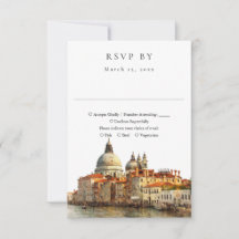 Elegante Paisagem Urbana de Veneza em Aquarela Cas