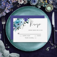 Elegante primavera poeira azul roxo floral casamen