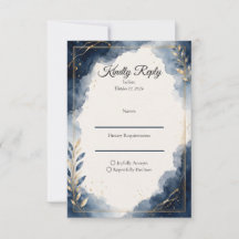 Elegante Safira Luxo Minimalista Casamento