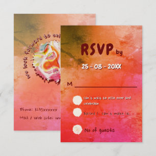 Cartão RSVP Elegante Skateboard Vintage Caprichoso terracota