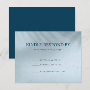 Cartão RSVP Elementar Água e Gelo