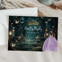 Encantada Floresta Roxo Lilac Vestido Quinceañera