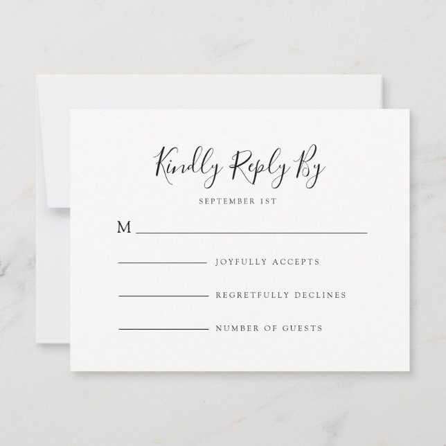 Cartão RSVP Enchanted Hanging Lanterns Wedding (Verso)