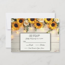 Cartão RSVP Encontros Rústicos da Hora Dourada