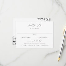 Escolha da Refeição do Casamento Floral Negro