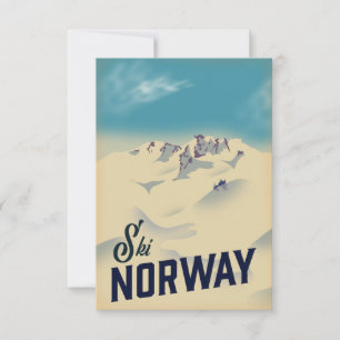Cartão RSVP Esquema Noruega