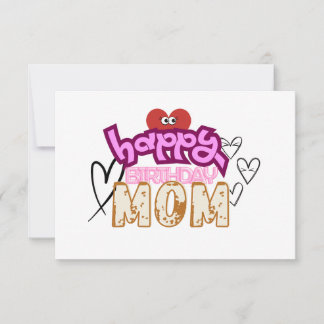 Cartão RSVP Este é um cartão-mãe de feliz aniversário da filha