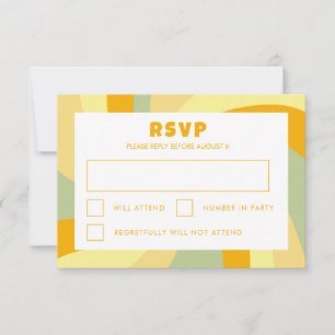 Cartão RSVP Estrela giratória moderna do Bar personalizado Dav