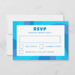 Cartão RSVP Estrela giratória moderna do Bar personalizado Dav