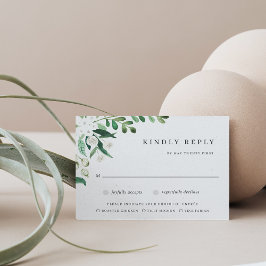 Cartão RSVP Estufa | Escolha de Refeições Botânicas Por Aquare