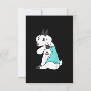 Cartão RSVP Eu Amo Mamãe Tatuagem Incrível Pet Do Dia Das M