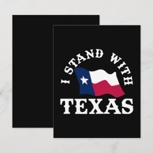 Cartão RSVP Eu Fico Com o Texas